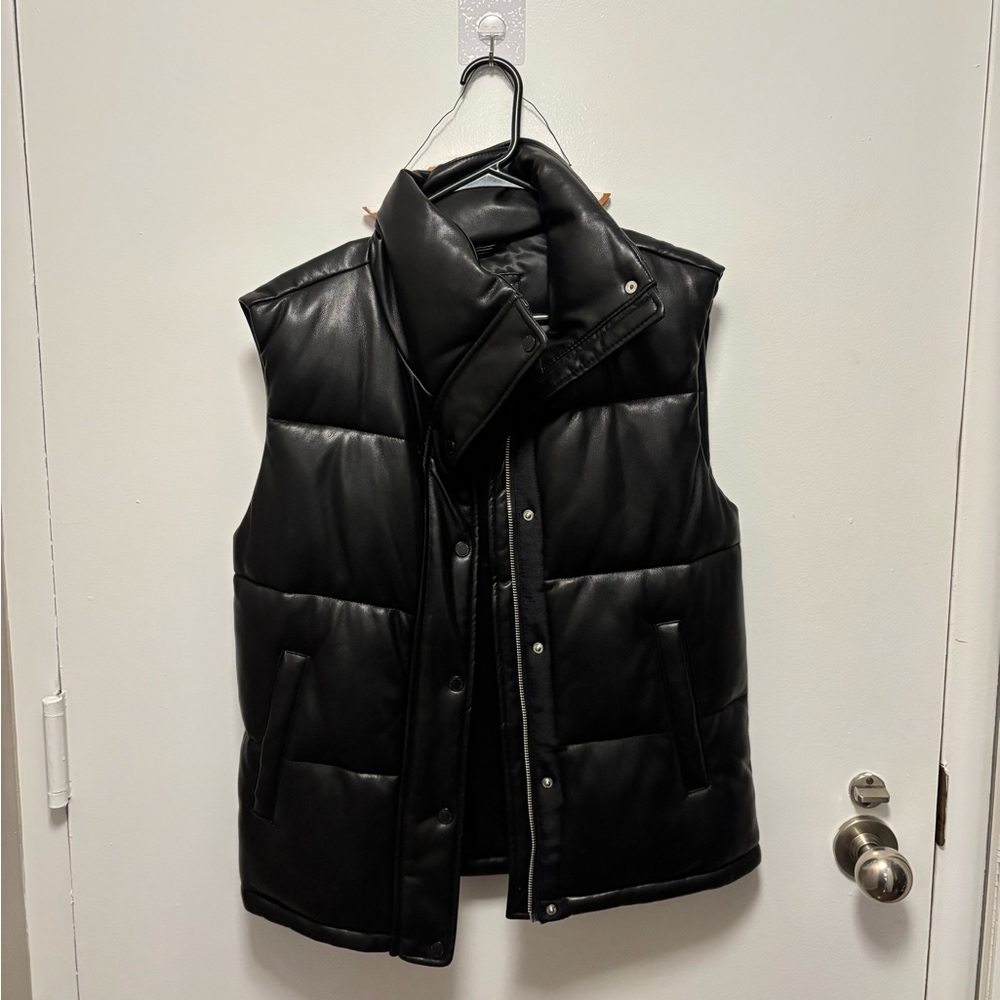 Abercrombie and Fitch Vegan leather vest